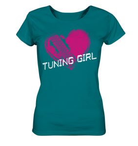 Girl_Tuning Girl Heart Ladies Organic Shirt