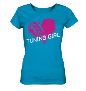 Girl_Tuning Girl Heart Ladies Organic Shirt