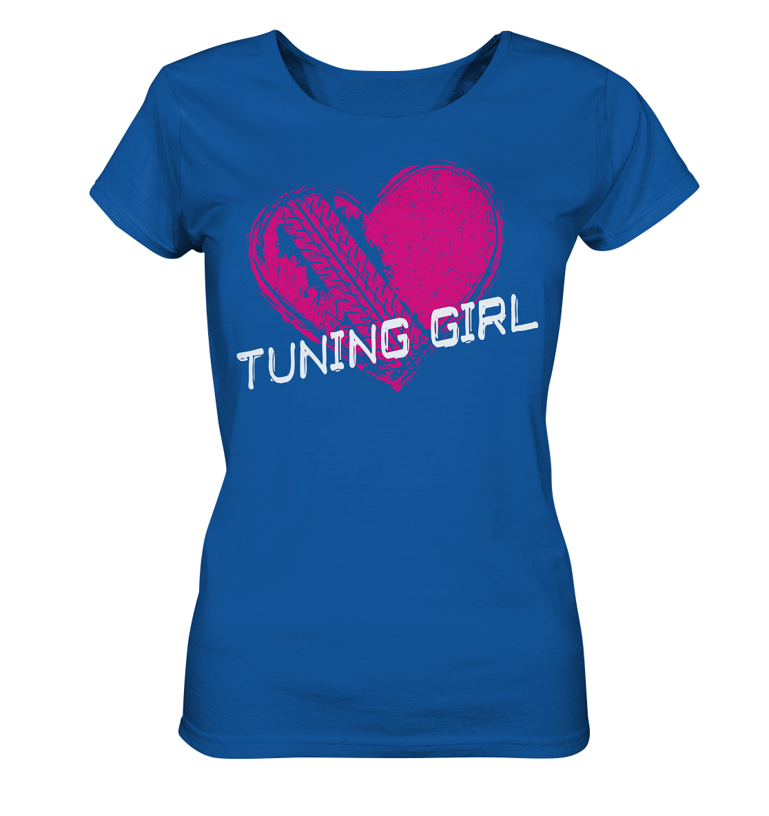 Girl_Tuning Girl Heart Ladies Organic Shirt