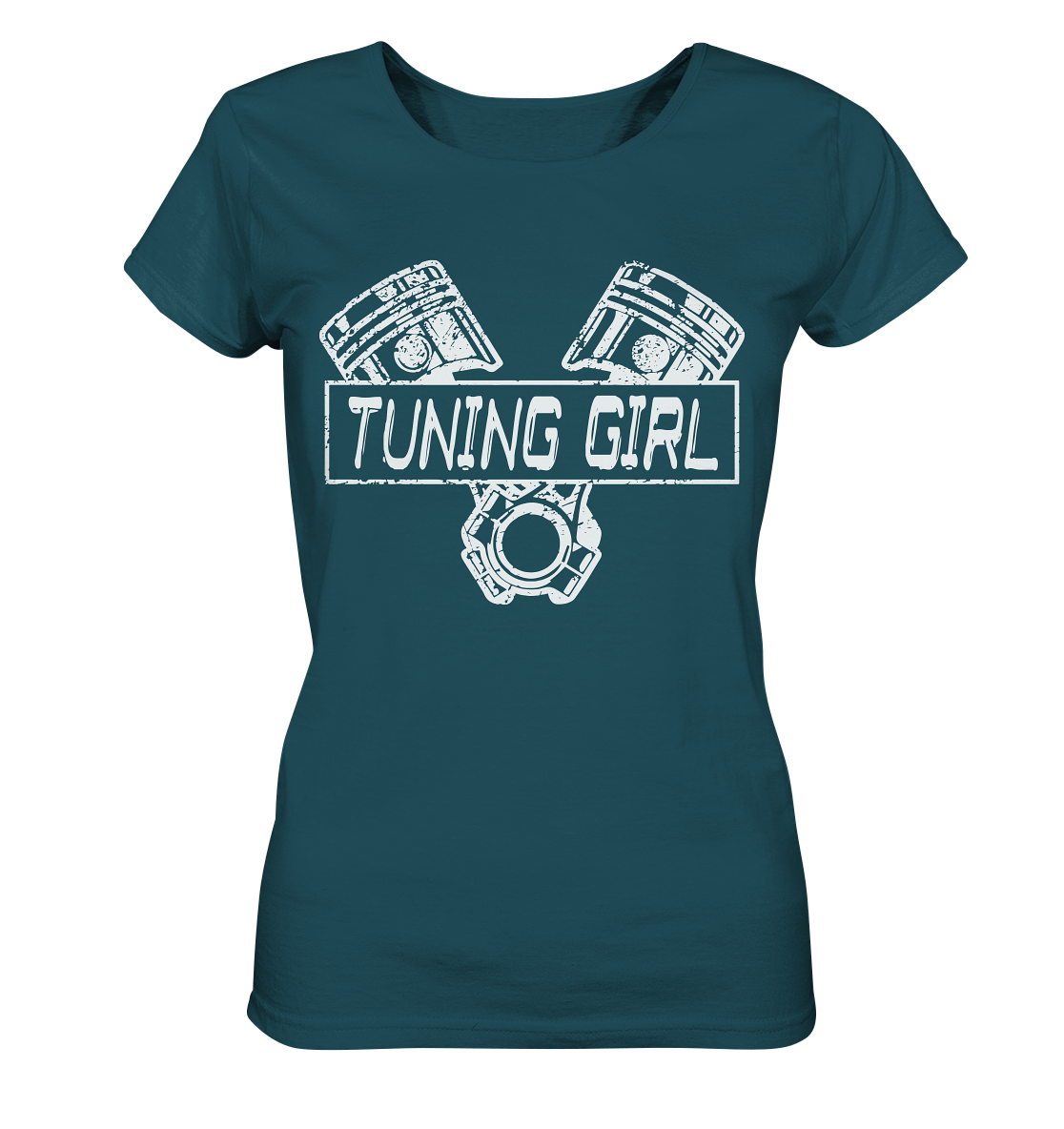 codgirl_crossedpistons - Ladies Organic Shirt