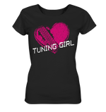 Lade das Bild in den Galerie-Viewer, Girl_Tuning Girl Heart Ladies Organic Shirt

