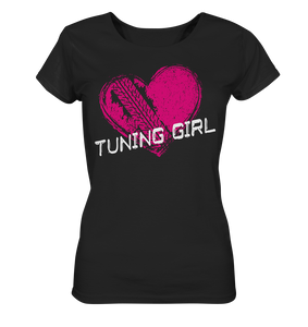 Girl_Tuning Girl Heart Ladies Organic Shirt
