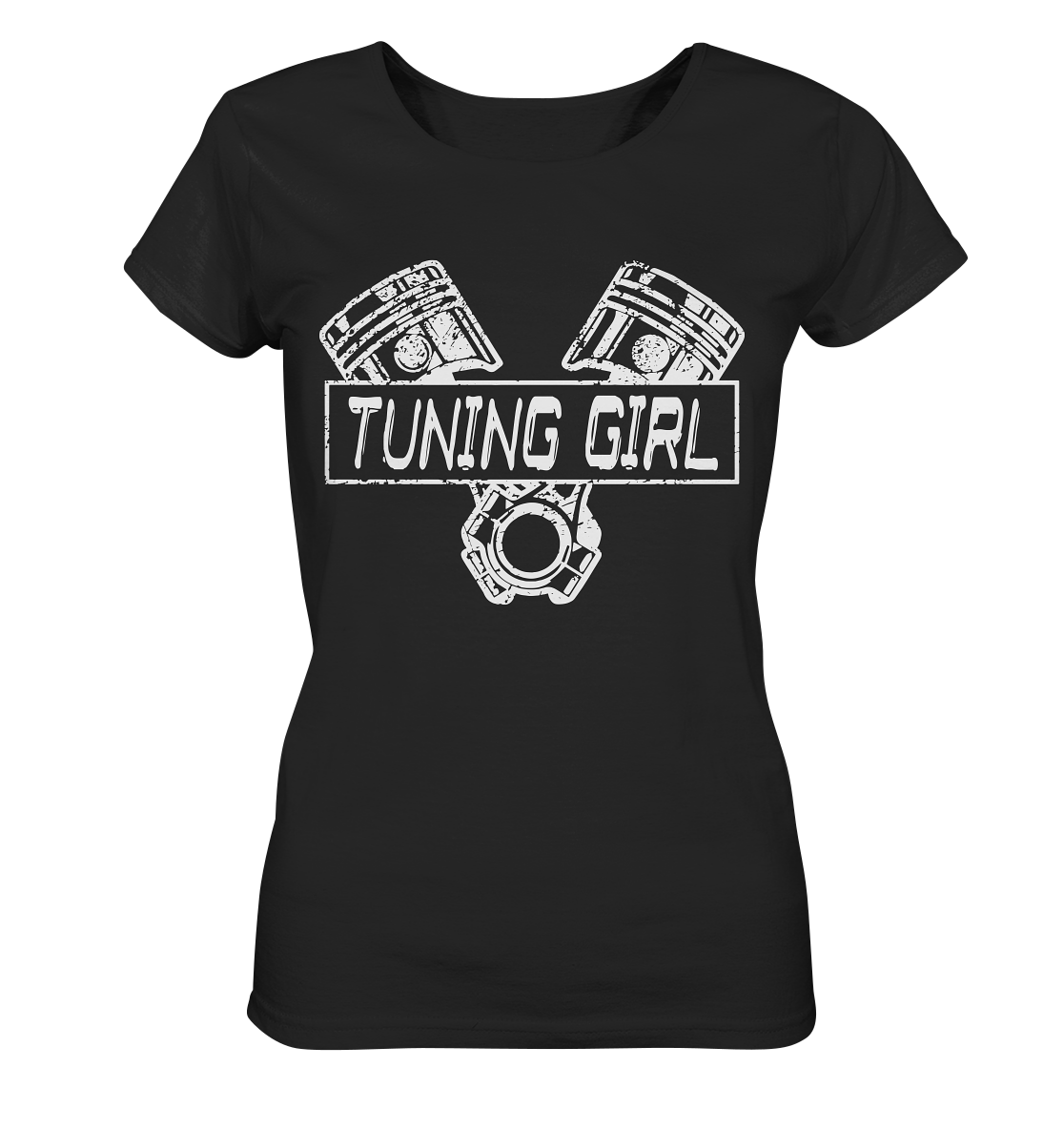 codgirl_crossedpistons - Ladies Organic Shirt