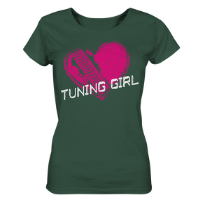 Girl_Tuning Girl Heart Ladies Organic Shirt