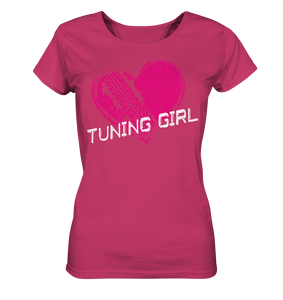 Girl_Tuning Girl Heart Ladies Organic Shirt