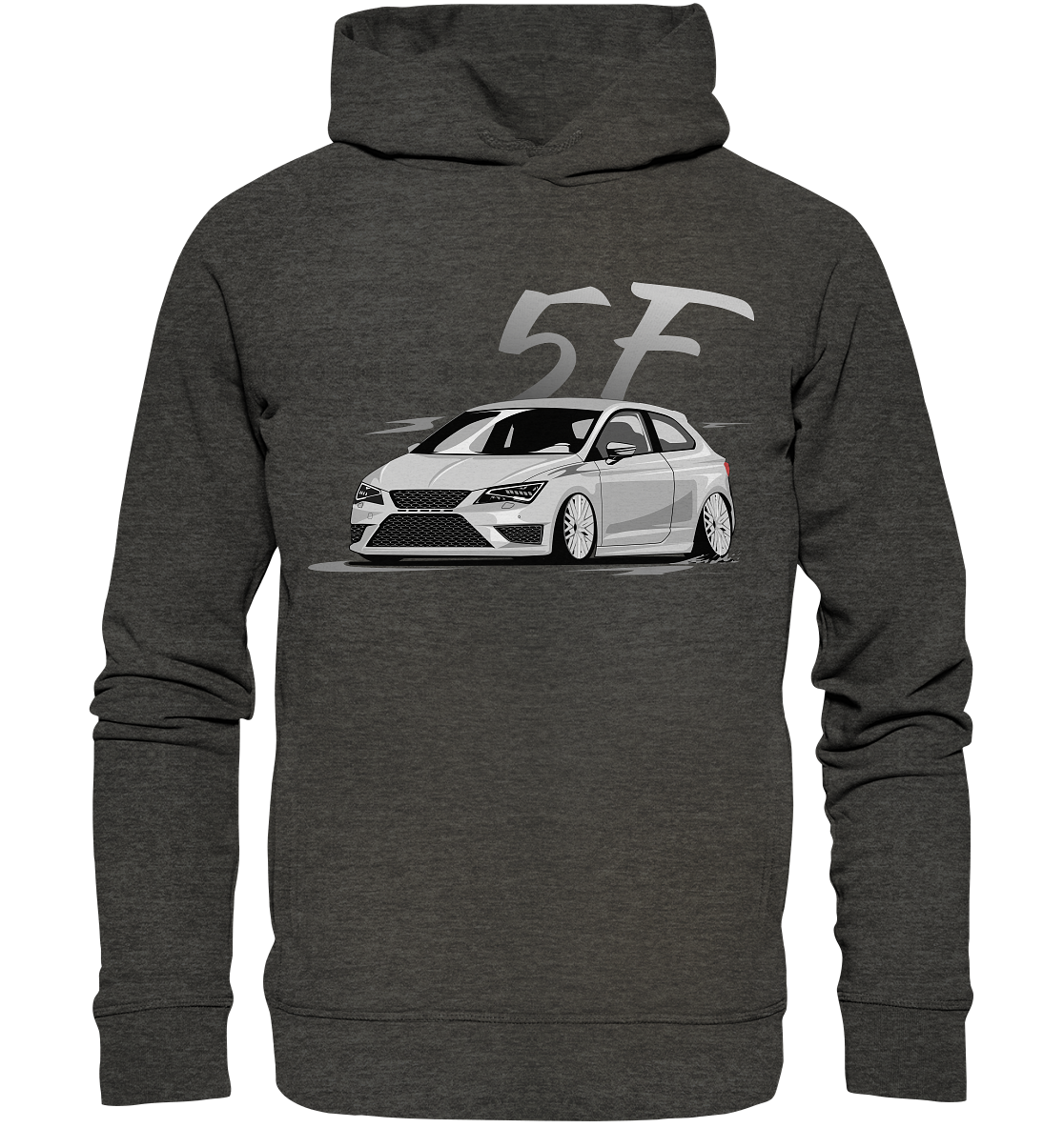 CODHD_SGKL5FCOSKULL - Organic Fashion Hoodie