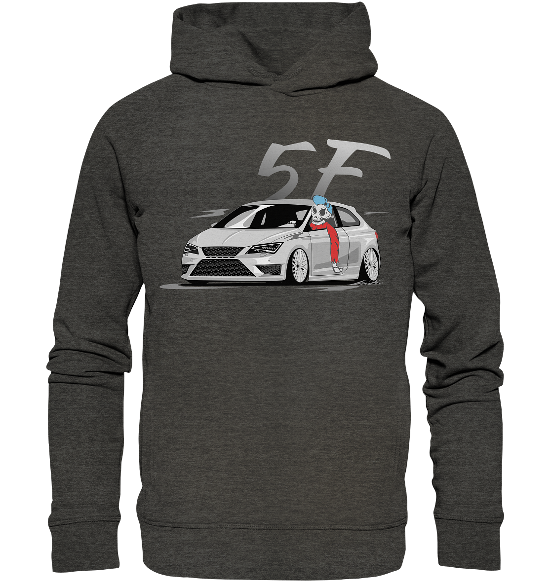 CODHD_SGKL5FCSKULL - Organic Fashion Hoodie