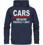 Lade das Bild in den Galerie-Viewer, ALLG_CarsBecauseShitHD - Organic Hoodie
