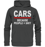 Lade das Bild in den Galerie-Viewer, ALLG_CarsBecauseShitHD - Organic Hoodie
