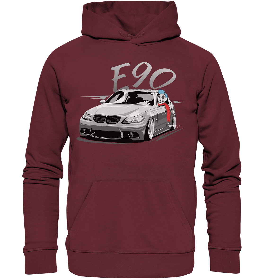 BGKE90SKULLHD - Organic Hoodie