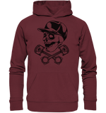 Lade das Bild in den Galerie-Viewer, ALLG_SkullKolbenHD - Organic Hoodie
