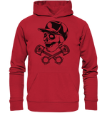 Lade das Bild in den Galerie-Viewer, ALLG_SkullKolbenHD - Organic Hoodie
