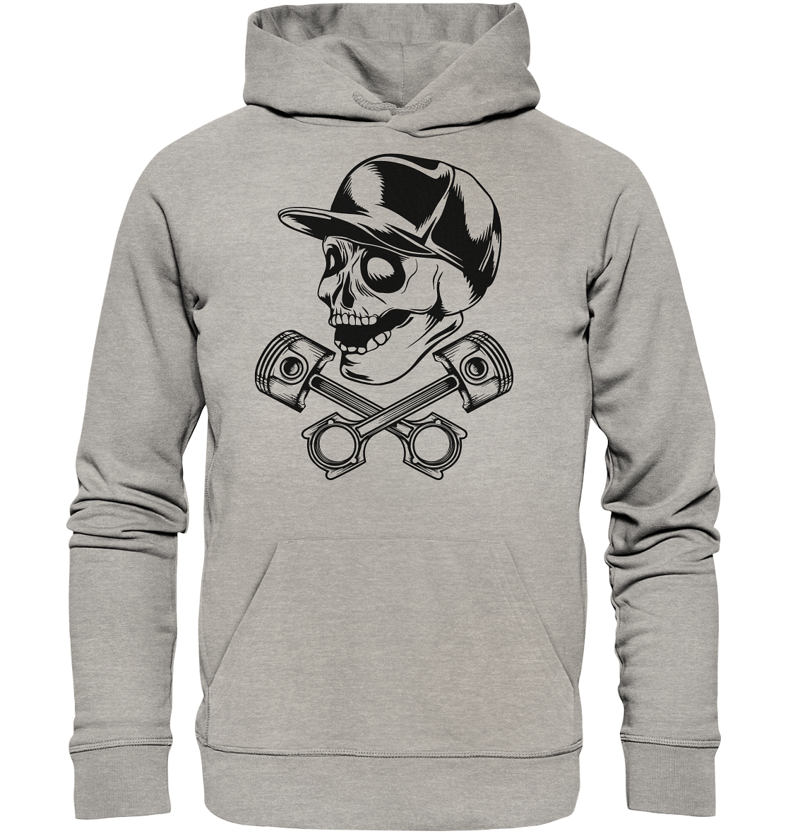 ALLG_SkullKolbenHD - Organic Hoodie