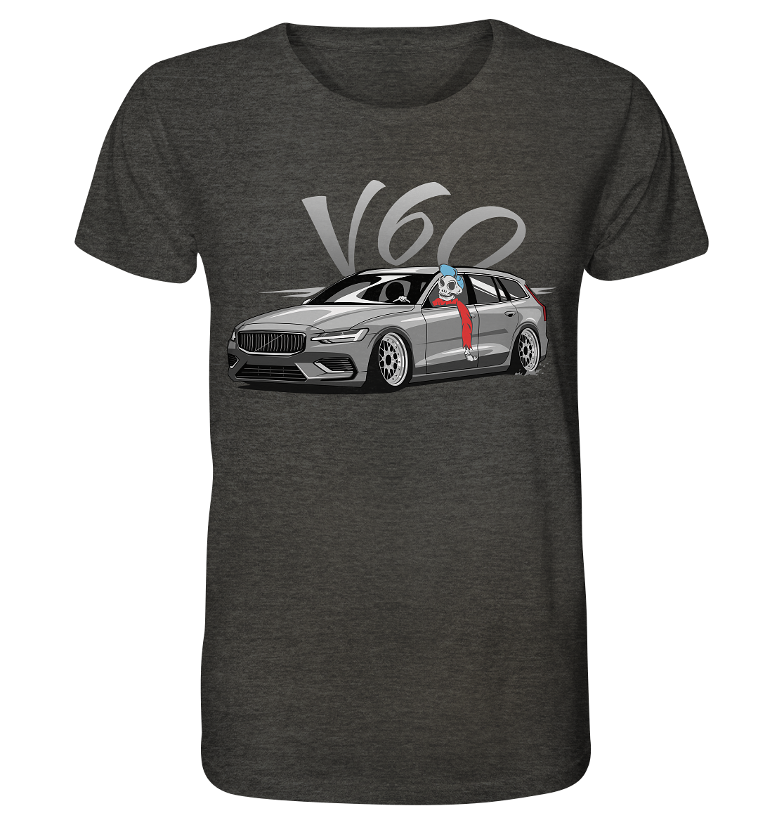 COD_VGKV60SKULL - Organic Shirt (meliert)