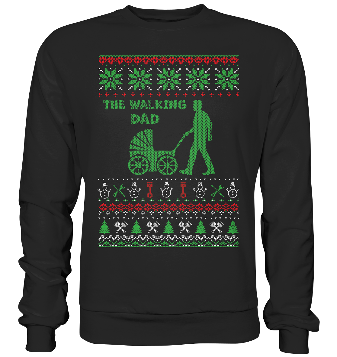 Allg_Walking Dad Ugly-Premium Sweatshirt