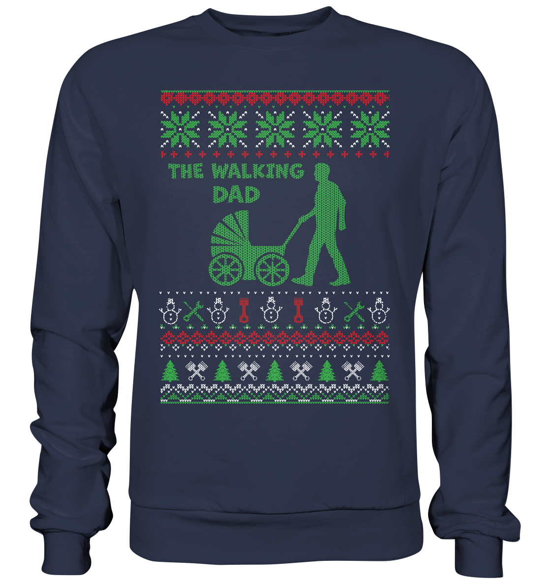 Allg_Walking Dad Ugly-Premium Sweatshirt