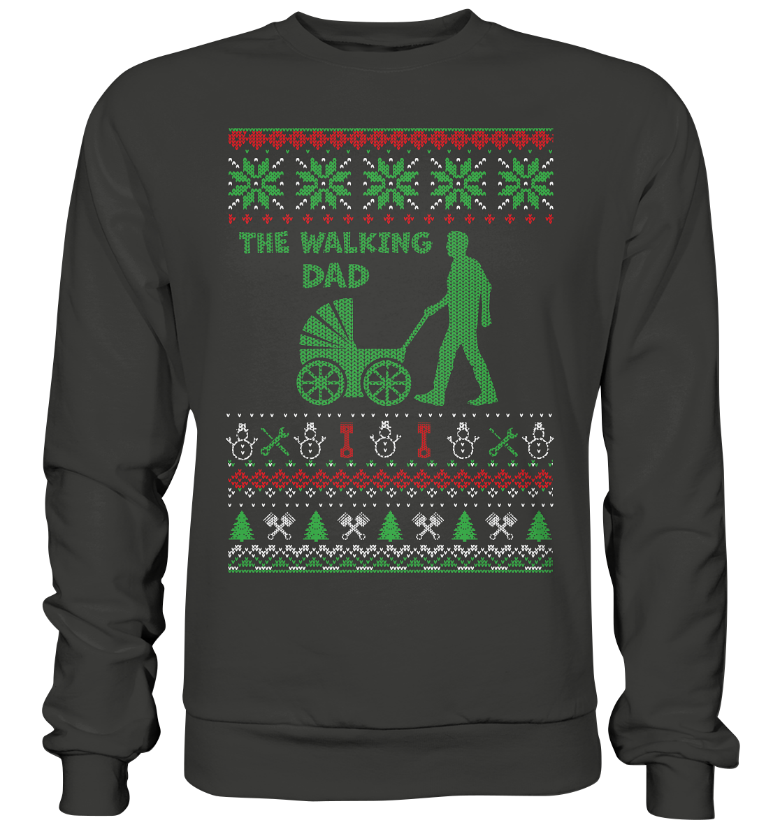 Allg_Walking Dad Ugly-Premium Sweatshirt