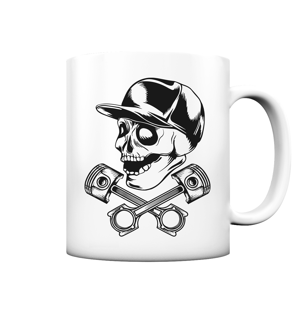 ALLG_SkullKolbenHD - Tasse (matt)