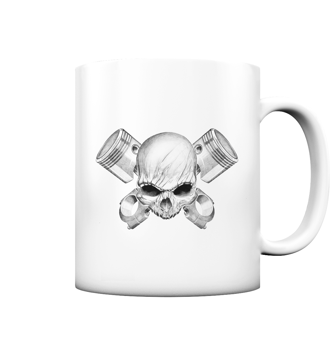 Allg_SkullKolben - Tasse (matt)